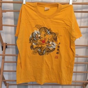 (01)Art Dragon Cotton Tai Chi T-shirt